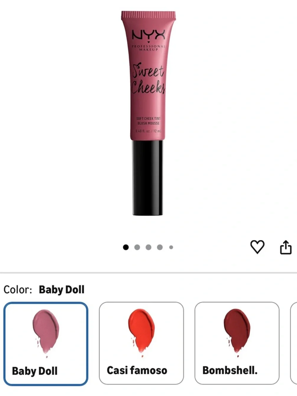 NYX Sweet Cheeks Soft Cheek Tint - Baby Doll Pink 🆕